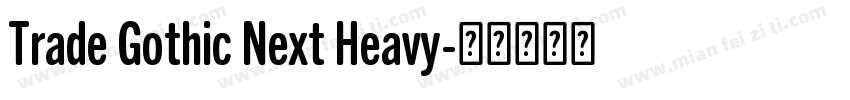 Trade Gothic Next Heavy字体转换